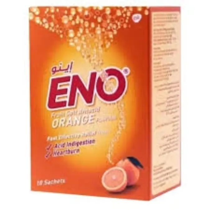 Eno Fruit Salt Orange Flavour 4 Satchets